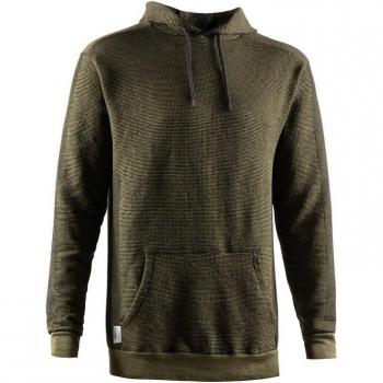 Sudadera unisex Lurbel Rakiura verde arbusto con capucha, talla M