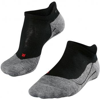 Falke TK5 Lightweight Cushioned Trekking Invisible Socks for Men (Size 5.5-7.5) - Black