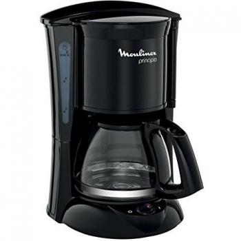 Moulinex Principio FG1528 - Cafetera de filtro 600 W de 0.6 L con función Auto-off y sistema antigoteo, plástico, color negro