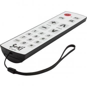 Mando a Distancia Universal Programable Seki Care, Impermeable, Higiénico y con Teclas Grandes para Hospitales y Residencias de Ancianos