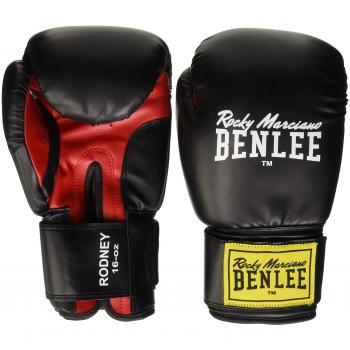 Benlee Rodney Artificial Leather Boxing Gloves Black / Red 12 oz Unisex