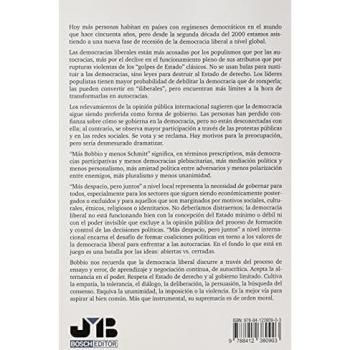 Más Bobbio y menos Schmitt, más despacio, pero juntos: La encrucijada de la democracia liberal frente al populismo