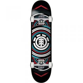 Element Hatched Complete Skateboard 8.00 - Red Blue Black