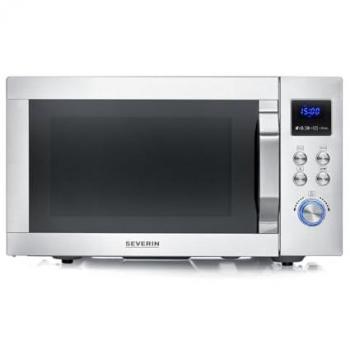 Microondas SEVERIN 25 litros con grill y función de aire caliente 900 W - Acero Inoxidable MW 7918