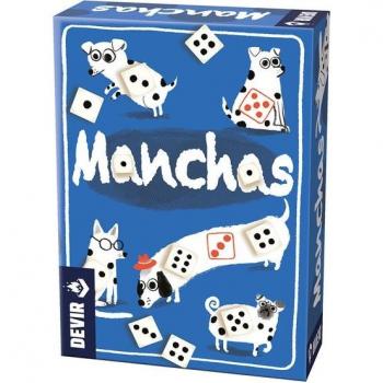 Manchas - Juego de dados de mesa editado por Devir, incluye dados personalizados y mecánicas de juego dinámicas