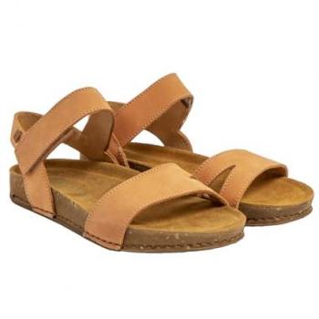 Sandalias Unisex de Piel El Naturalista N5790 Balance Amarillo (44), Planas, con Velcro, Casual
