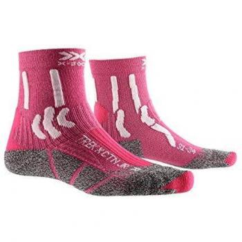 X-Socks Trek X Cotton Junior Socks, Unisex niños, Flamingo Pink/Arctic White, 31-34