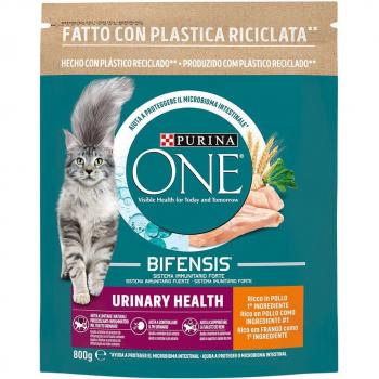 Purina One - Pienso Bifensis Tracto Urinario Saludable para Gatos (cachorros y adultos) con pollo y trigo 800 g