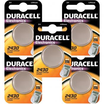 DURACELL Pilas de Litio de 5 DL2430 SeeLank CR2430 2430 K2430L