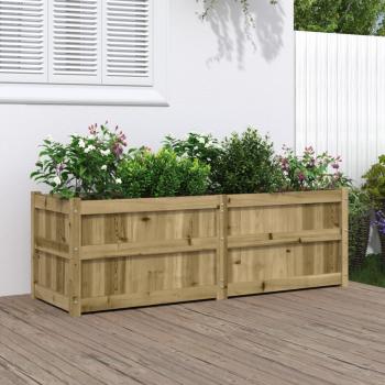 vidaXL Garden Planter 150x50x50 cm Impregnated Wood Pine