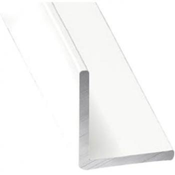 Perfil de Aluminio Blanco Angular - x3 unds - 2'10m 50/20 mm