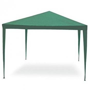 Gazebo Jardín Verde 3x2 Metros con Cubierta Plastificada y Altura de 2,5 Metros