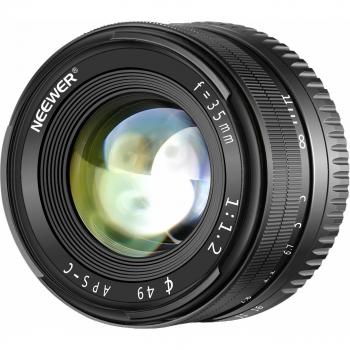 Neewer 35mm F1,2 Apertura Grande Prime APS-C Lente de Aluminio para Sony E Mount Mirrorless Cámaras A6500 A6300 A6100 A6000 A5100 A5000 A9 NEX 3 NEX 3N NEX 5 NEX 5T NEX 5R NEX 6 7