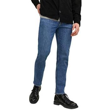 Jack & Jones Men's Clark Original 379 Blue Denim Jeans with 5-Pocket Design, Size 29/30