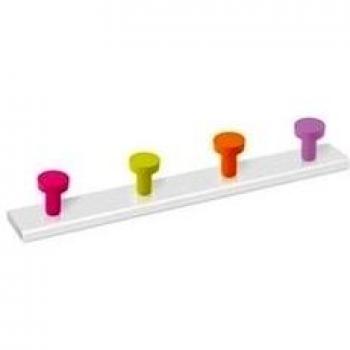 NESU - Percha Madera 4P Colores B.Bca Nesu