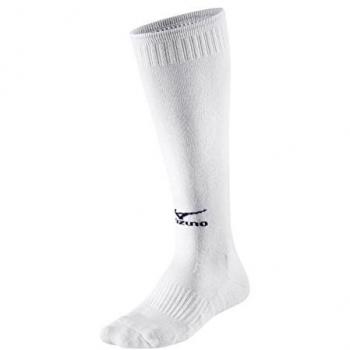 Mizuno Unisex Comfort Volley Long Socks (Size 38-40, White)