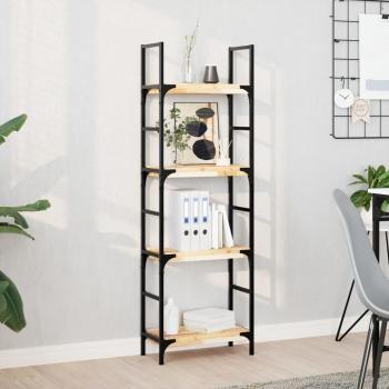 Estantes flotantes vidaXL 2 uds de madera de acacia sin tratar 60x20x4 cm en color marrón oscuro, mueble de almacenaje para oficina, estudio y dormitorio, estantería/librería/mueble de