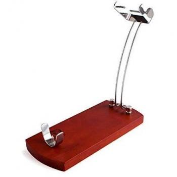 Quid, 5X16X5 Reserva QD Jamonero Plegable con Soporte de Madera, Palometa Superior para sujeción, Multicolor, 36,5 x 16 x 5 cm