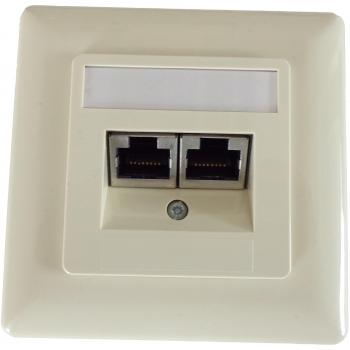 setec Cat5e RAL1013 Up de Toma de Red, 1 Pieza, Color Blanco Perla, 501286 a