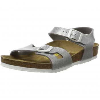 Birkenstock Rio, Sandalia con Pulsera Unisex niños, Blanco