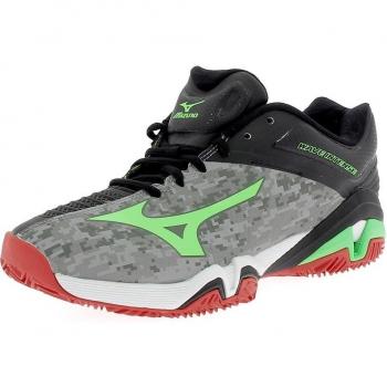 Mizuno Shoes Tennis Officially Wave Exceed Intense Tour 2 CC Clay Court 61GC160035 Grigio Chiaro Verdino Nero Size 42 SHIPPED FROM ITALY