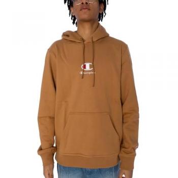 Sudadera con Capucha Champion Hombre Talla L Color Ocre Marrón