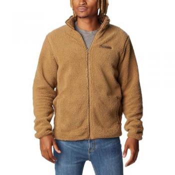 Forro polar Columbia Rugged Ridge III Sherpa Full Zip marrón ciervo - S, material: poliéster, diseño de cremallera completa, estilo sherpa, color marrón ciervo, talla S