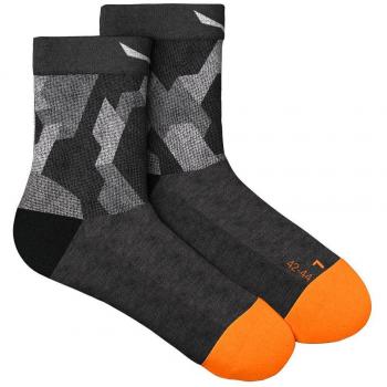 Calcetines Largos Salewa Pedroc Camo Half - Color: Camuflaje, Talla: 42-44, Diseño: AM Quarter negro gris