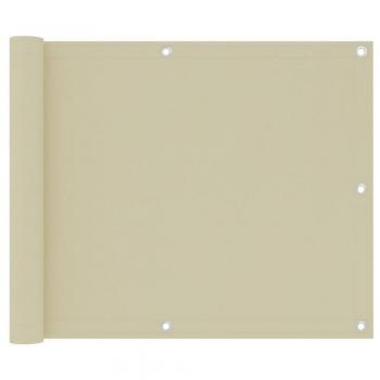 Toldo para balcón tela oxford crema 75x500 cm