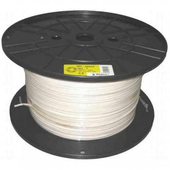 Carrete de cable manguera tubular 3x1,5mm blanca 250m (bobina grande Ø400x200mm)