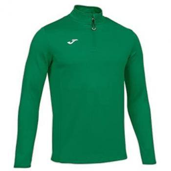 Sudadera Joma Forro Polar Media Cremallera Running Night Verde Hombre