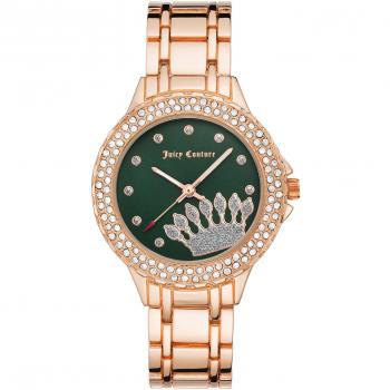 Juicy Couture Women's Quartz Watch JC1282GNRG (Ø 36 mm) in Rose Gold and Transparent