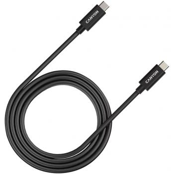 Cable USB-C a USB-C 1m 40Gbps 240W E-MARK Negro
