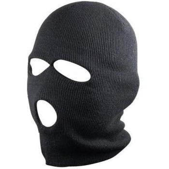 AKORD - Máscara con cuello de neopreno para deportes de invierno, color negro, talla única