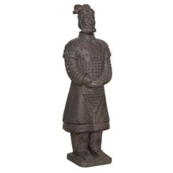 Figura Decorativa Romimex Marrón Guerrero 18 x 54 x 18 cm
