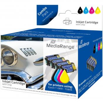 MediaRange MRET89 42ml 28ml Negro, Cian, Magenta, Amarillo cartucho de tinta