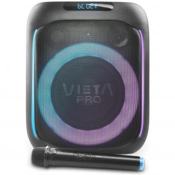 Vieta Pro Party 5 Altavoz de Alta Potencia, 100W, Bluetooth, True Wireless Stereo (TWS), Micrófono Inalámbrico, Lector de Tarjetas SD, Iluminación LED RGB,