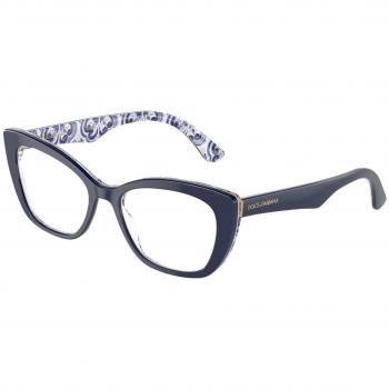 Dolce & Gabbana DG3360 3414 Women’s Eyeglasses Blue Size 54 (Frame Only) - Blue Light Block Available