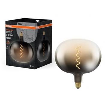 Bombilla LED Vintage 1906 Big Globe E27 4,5W 150lm Filamento Humo 220mm CRI 80 1800K