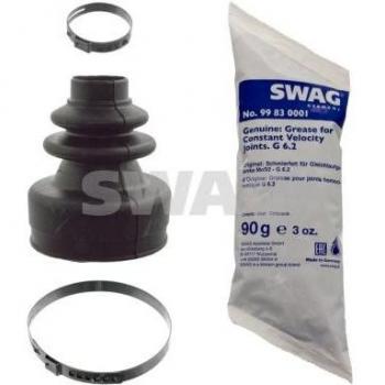 Fuelle de transmisión SWAG 70 91 4906, juego de fuelles para árbol de transmisión, compatible con vehículos específicos, incluye dos fuelles, abrazaderas y grasa para instalación