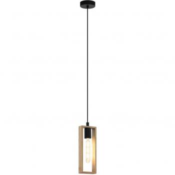 Lámpara Colgante Vintage Eglo Littleton Negro 1 Bombilla E27 11cm