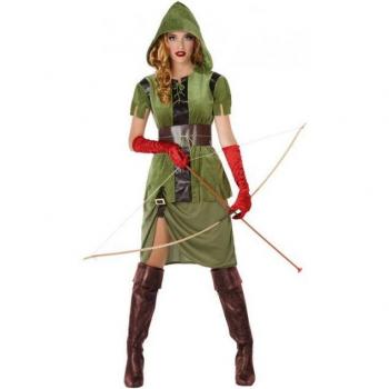 Disfraz de Arquera de Bosque para mujer