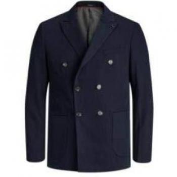 Jack & Jones Chaqueta de algodón, fina, doble pecho. turquesa 50