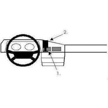 Brodit ProClip - Kit de coche para Mercedes Benz W201