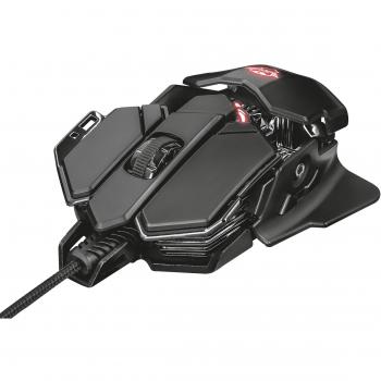 Trust Gaming GXT 138 X-Ray Ratón LED RGB Iluminado, 10 Botones Programables, 200 - 4000 dpi, Ratón Gaming con Cable para Computadora, Ordenador Portátil, PC - Negro