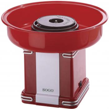 Sogo CC-SS-11920 Máquina de algodón de azúcar, 500 W, Plástico, Rojo