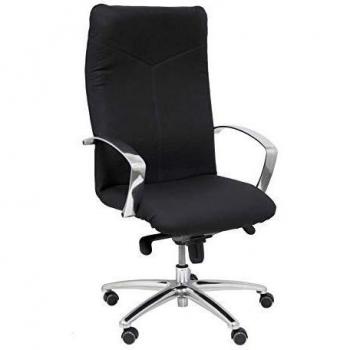 Sillón de Oficina Caudete en Piel Negra - Piqueras y Crespo