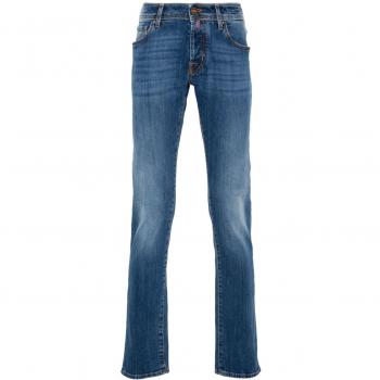Jacob Cohen Men's Slim-Fit Blue Denim Jeans Size 36
