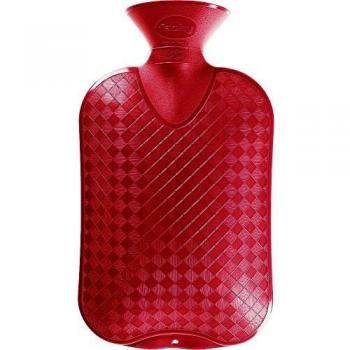 Wärmflasche 2,0l glatt Thermoplast, cranberry