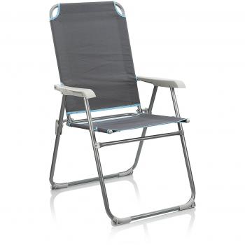 Campart Travel CH-0526 - Silla de camping, color gris